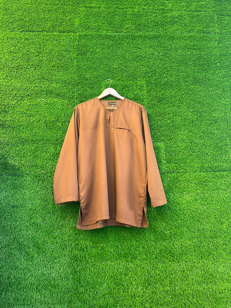 Kurta Osaka German Cotton Exclusive Kantong Dan Kancing - Button