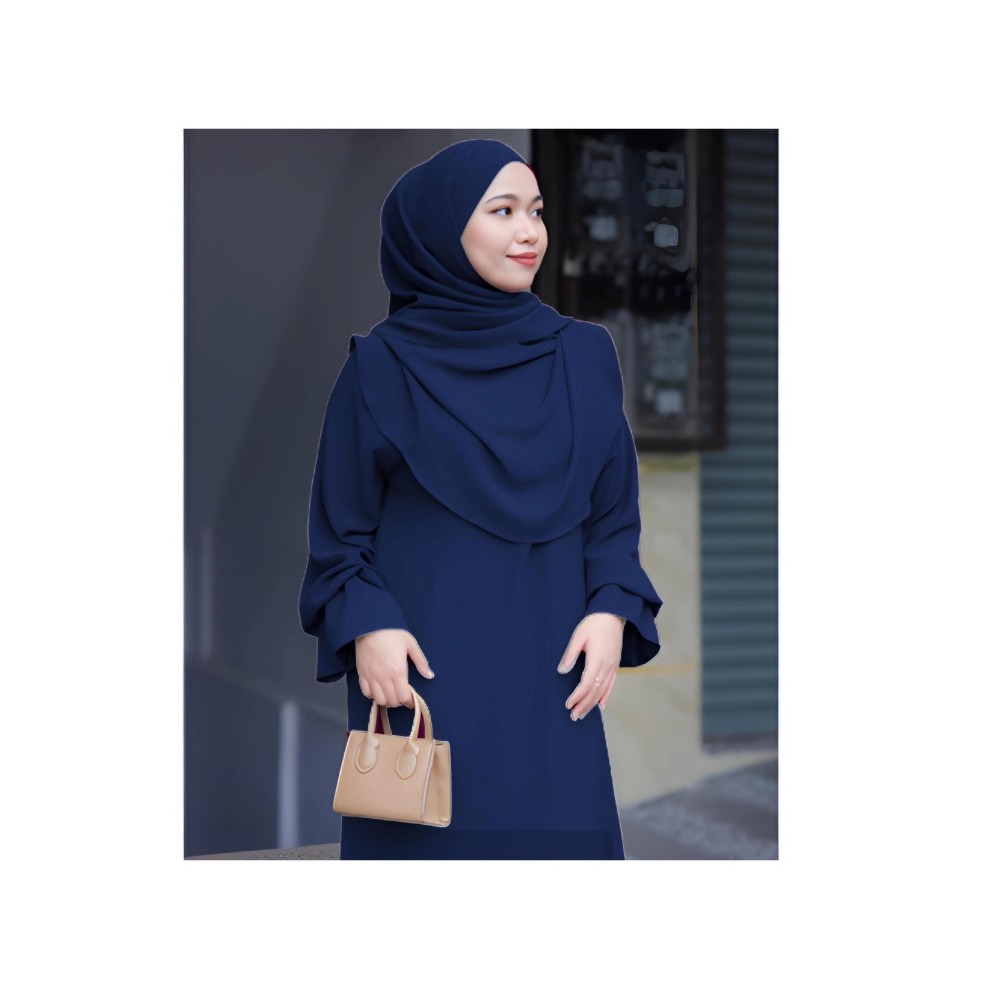 Set Jubah Arissa & Khimar Shawl Jubah Abaya Wanita Muslimah Set Fashion Wanita Muslimah