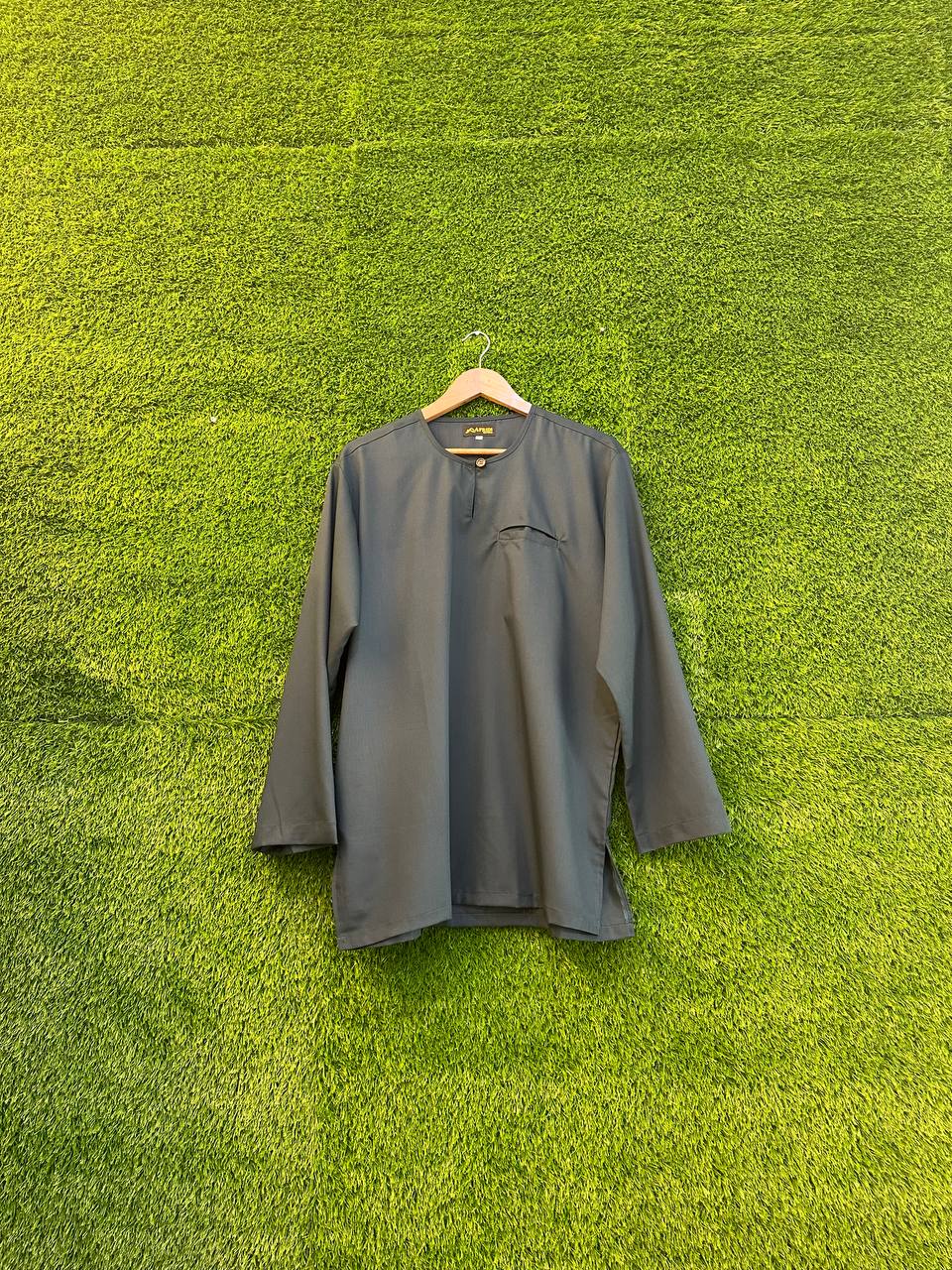 Kurta Osaka German Cotton Exclusive Kantong Dan Kancing - Button