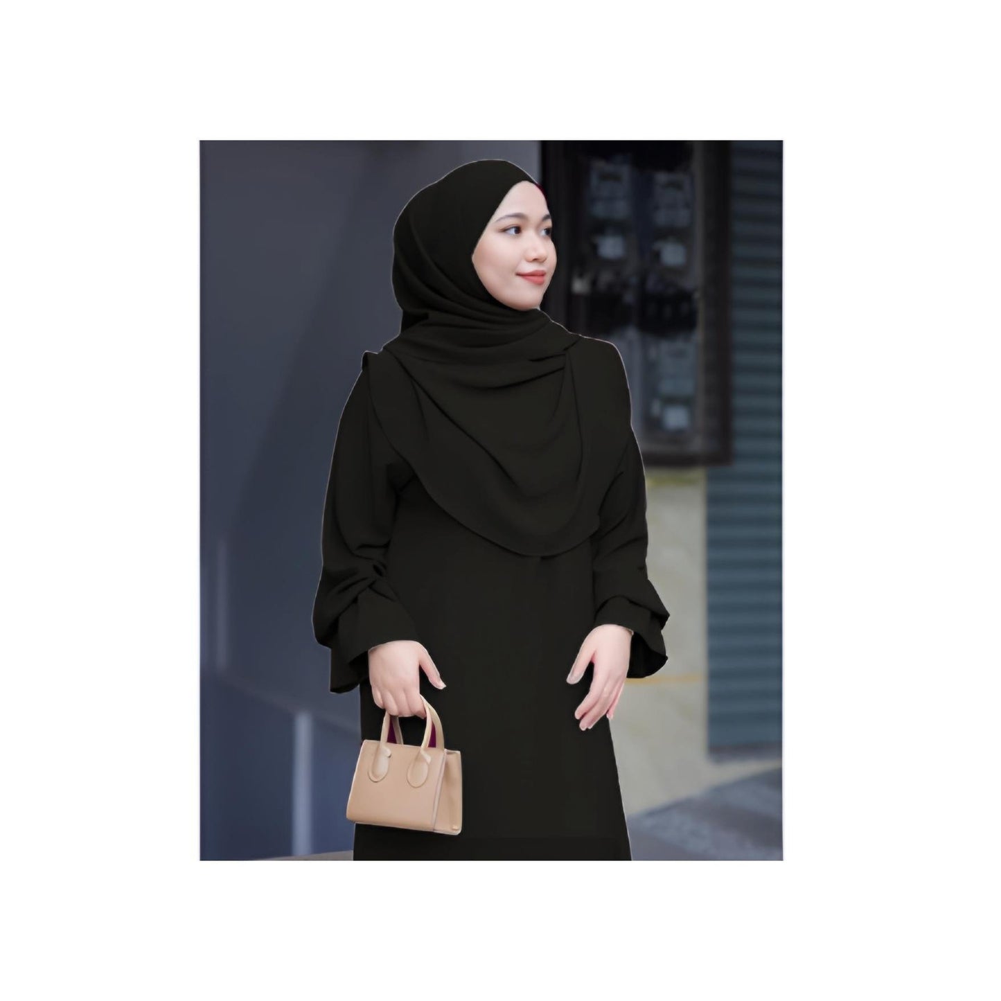 Set Jubah Arissa & Khimar Shawl Jubah Abaya Wanita Muslimah Set Fashion Wanita Muslimah