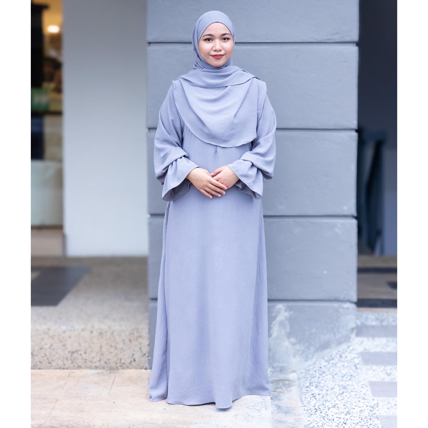 Set Jubah Arissa & Khimar Shawl Jubah Abaya Wanita Muslimah Set Fashion Wanita Muslimah