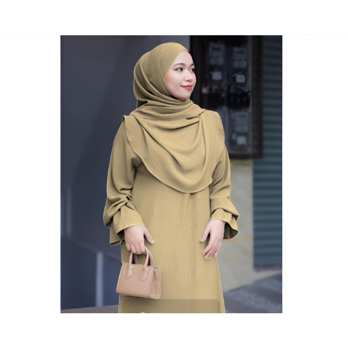 Set Jubah Arissa & Khimar Shawl Jubah Abaya Wanita Muslimah Set Fashion Wanita Muslimah