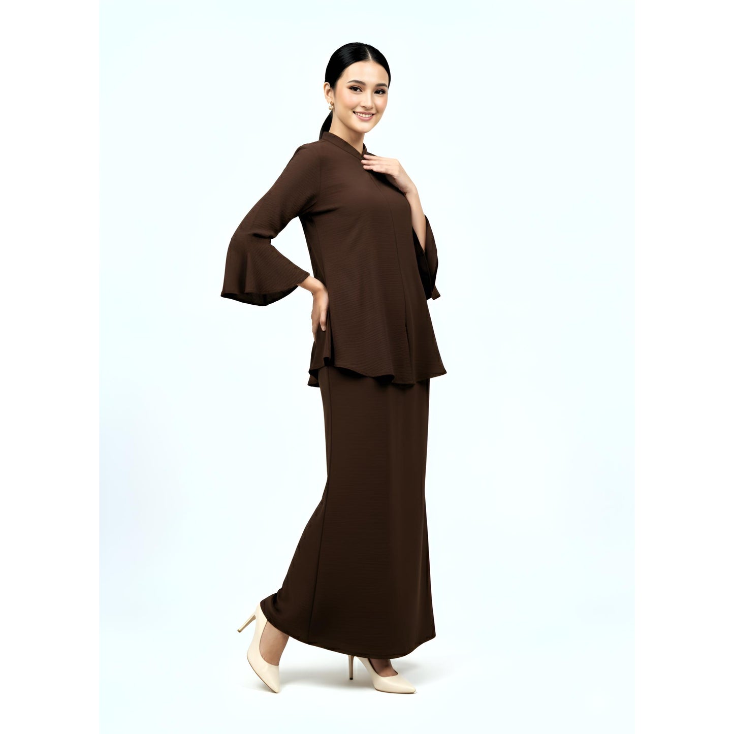 Kebaya Tunic Kolar Emerald Green, Baju Kebaya Casual dan Elegant