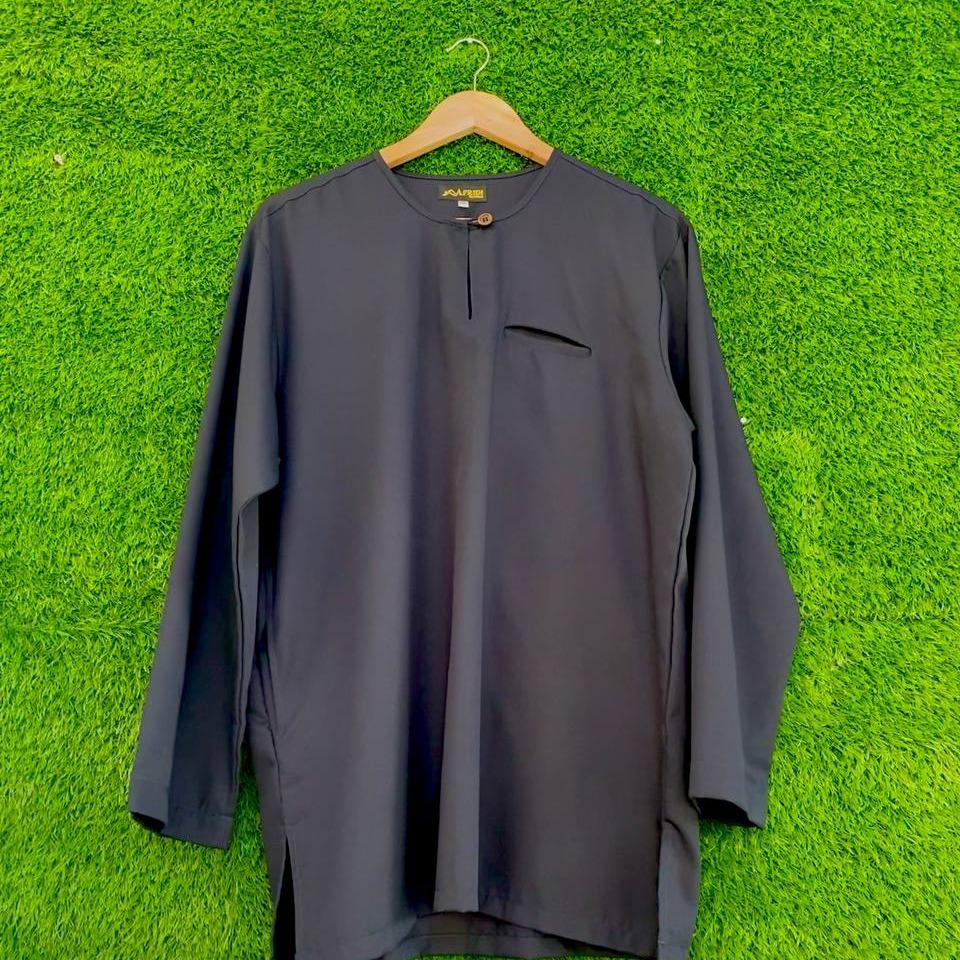 Kurta Osaka German Cotton Exclusive Kantong Dan Kancing - Button