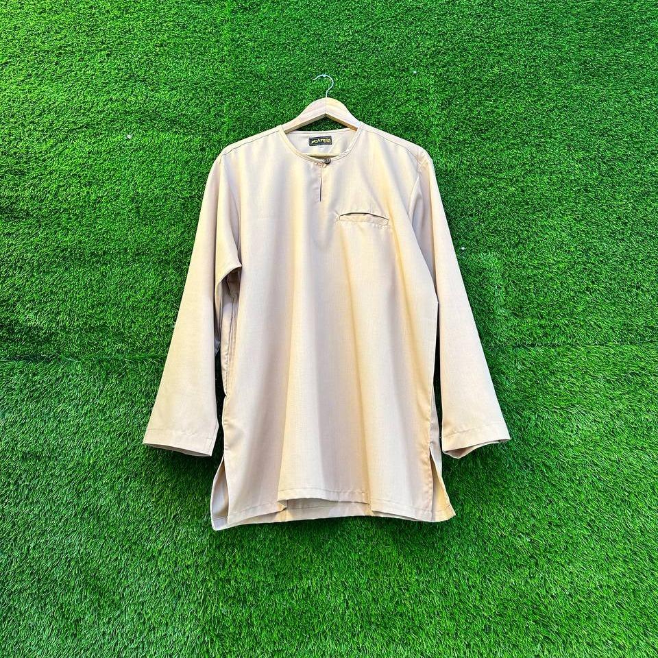 Kurta Osaka German Cotton Exclusive Kantong Dan Kancing - Button