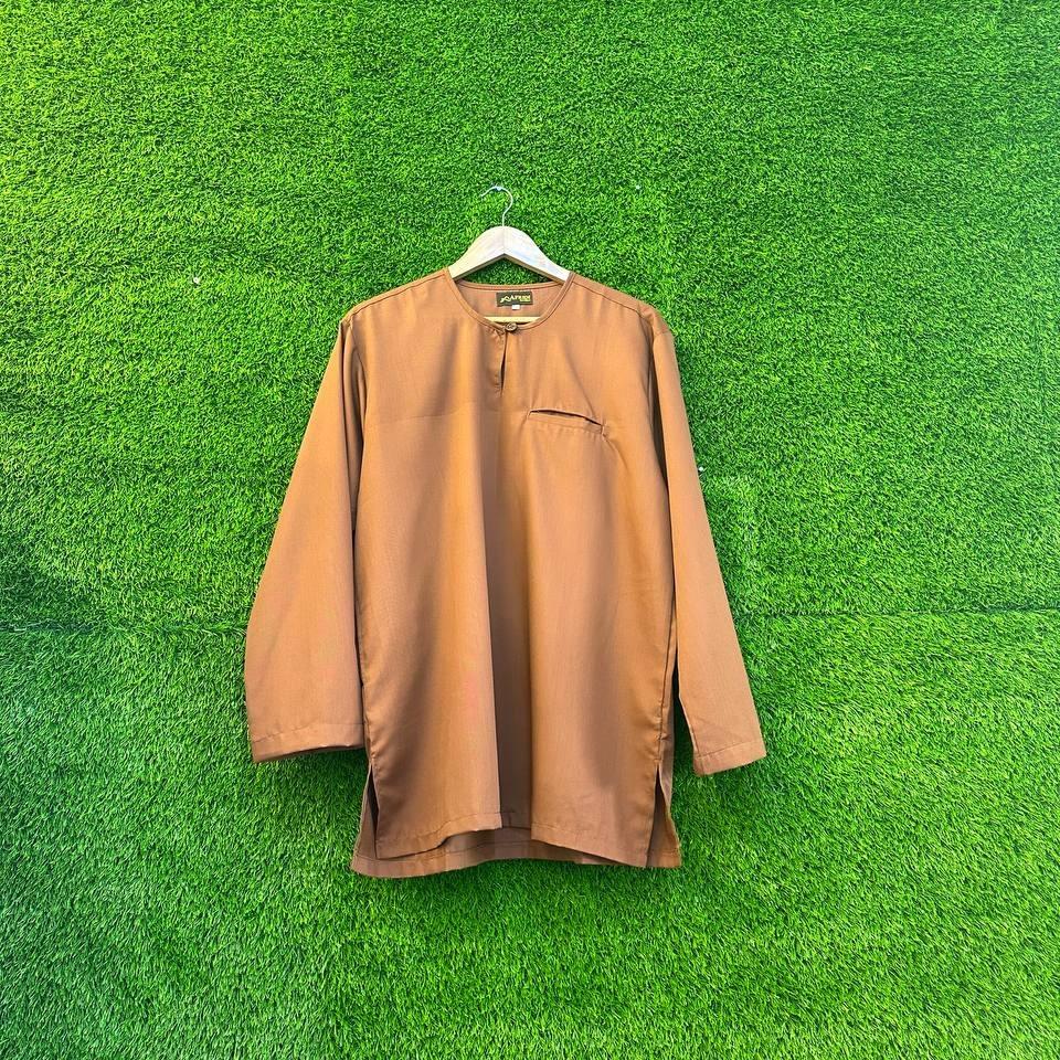 Kurta Osaka German Cotton Exclusive Kantong Dan Kancing - Button