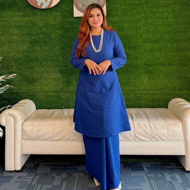 Kurung Juwita Pure Cotton Exclusive Embroidery