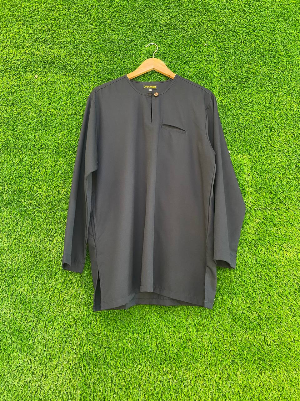 Kurta Osaka German Cotton Exclusive Kantong Dan Kancing - Button