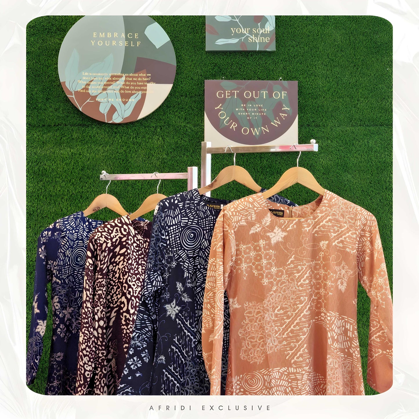 Set Baju Kurung Riau Dobby Satin Printed Eksklusif B2
