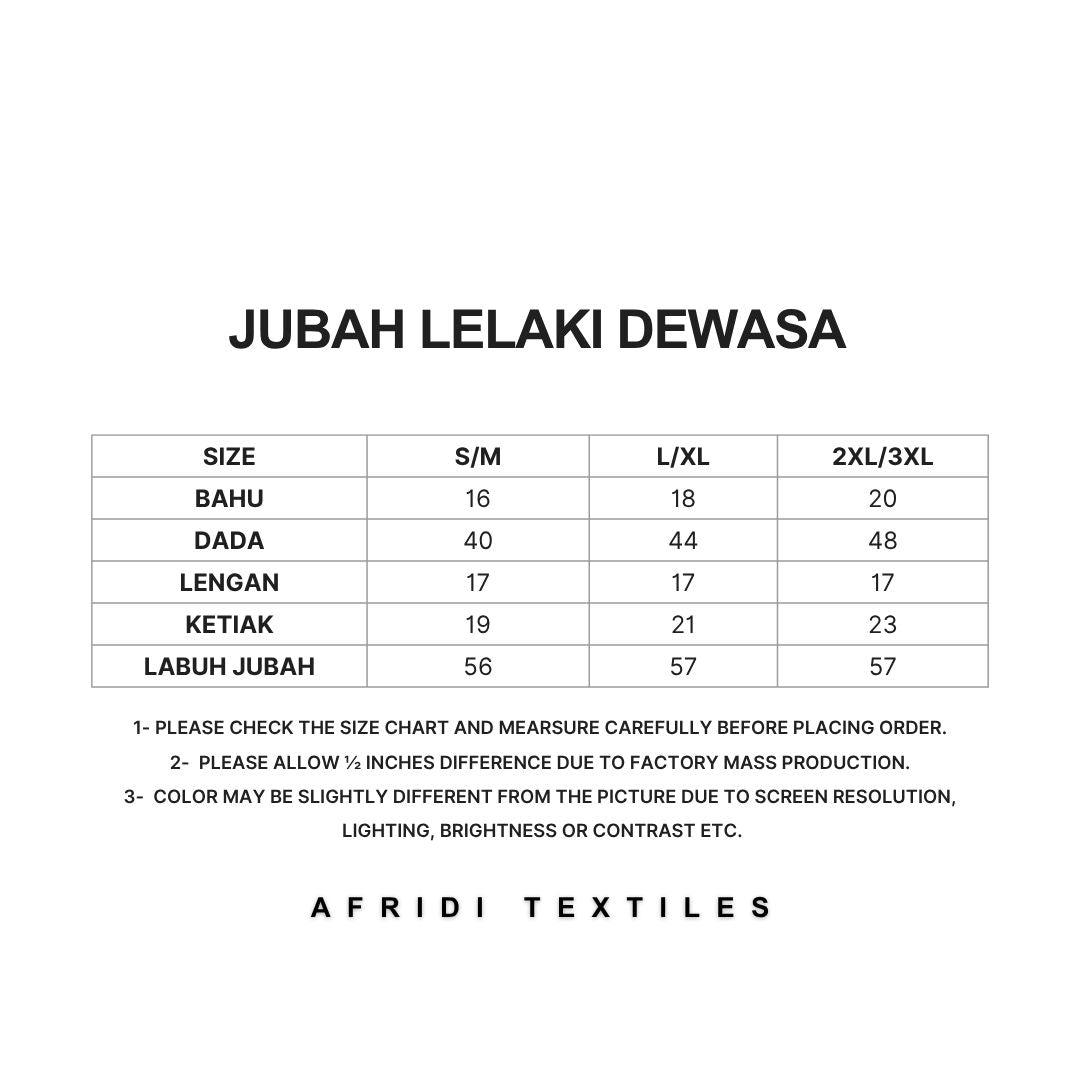 Jubah Lelaki Lengan Pendek Round Neck One Button 3/4 Sleeve (Emerald Green)