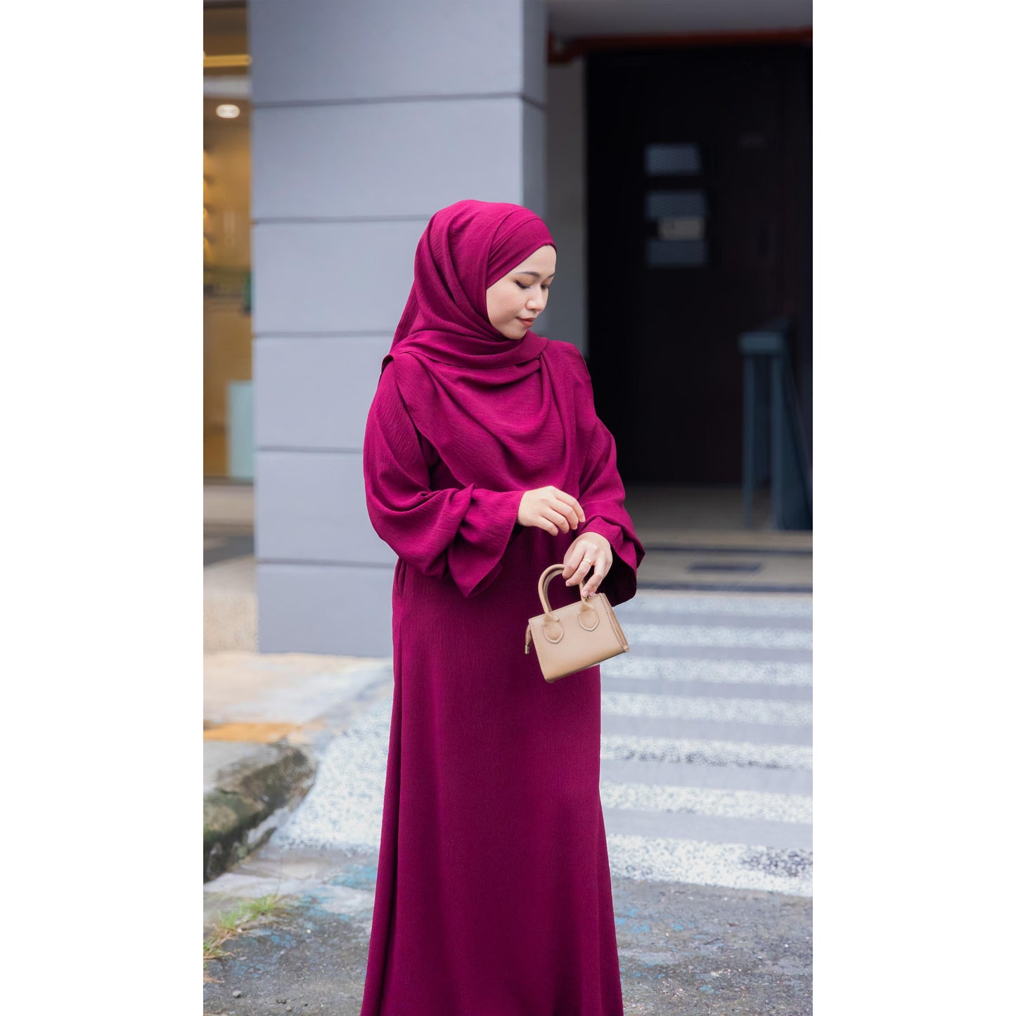 Set Jubah Arissa & Khimar Shawl Jubah Abaya Wanita Muslimah Set Fashion Wanita Muslimah
