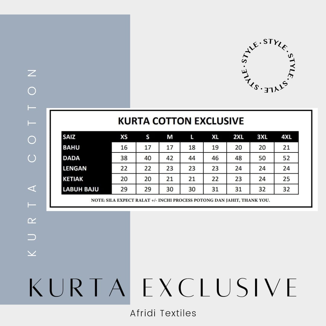 Kurta Osaka German Cotton Exclusive Kantong Dan Kancing - Button