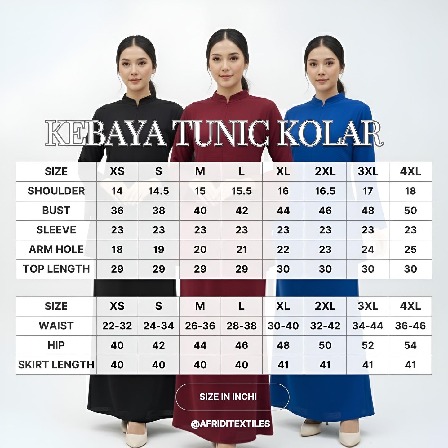 Kebaya Tunic Kolar Emerald Green, Baju Kebaya Casual dan Elegant