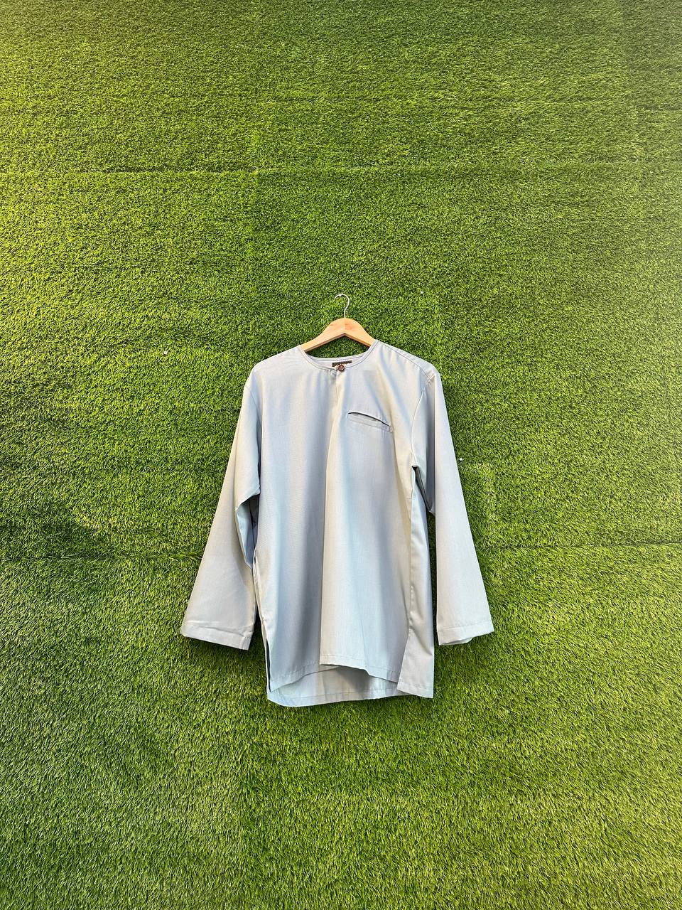 Kurta Osaka German Cotton Exclusive Kantong Dan Kancing - Button