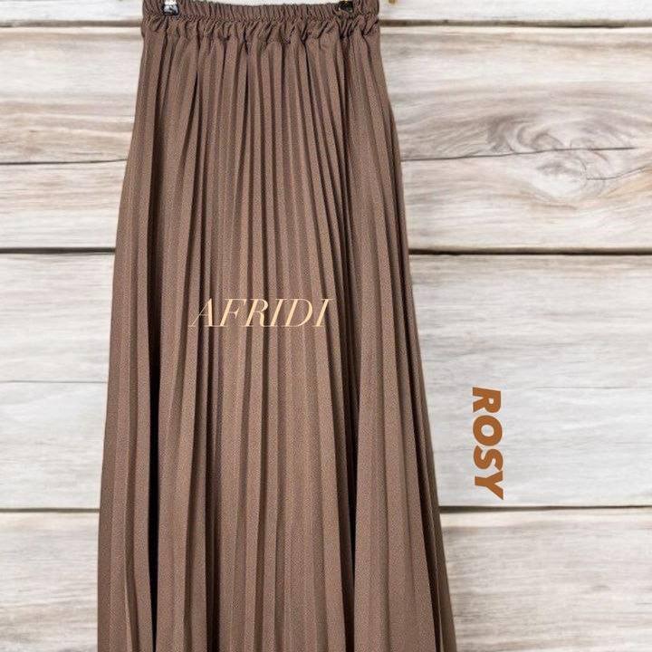 Pleated Casual Skirt Pleated Ironless Office Wear Plain