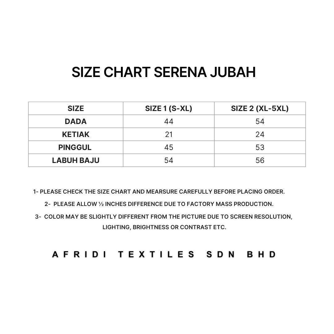 Serena Jubah 3D - BLACK