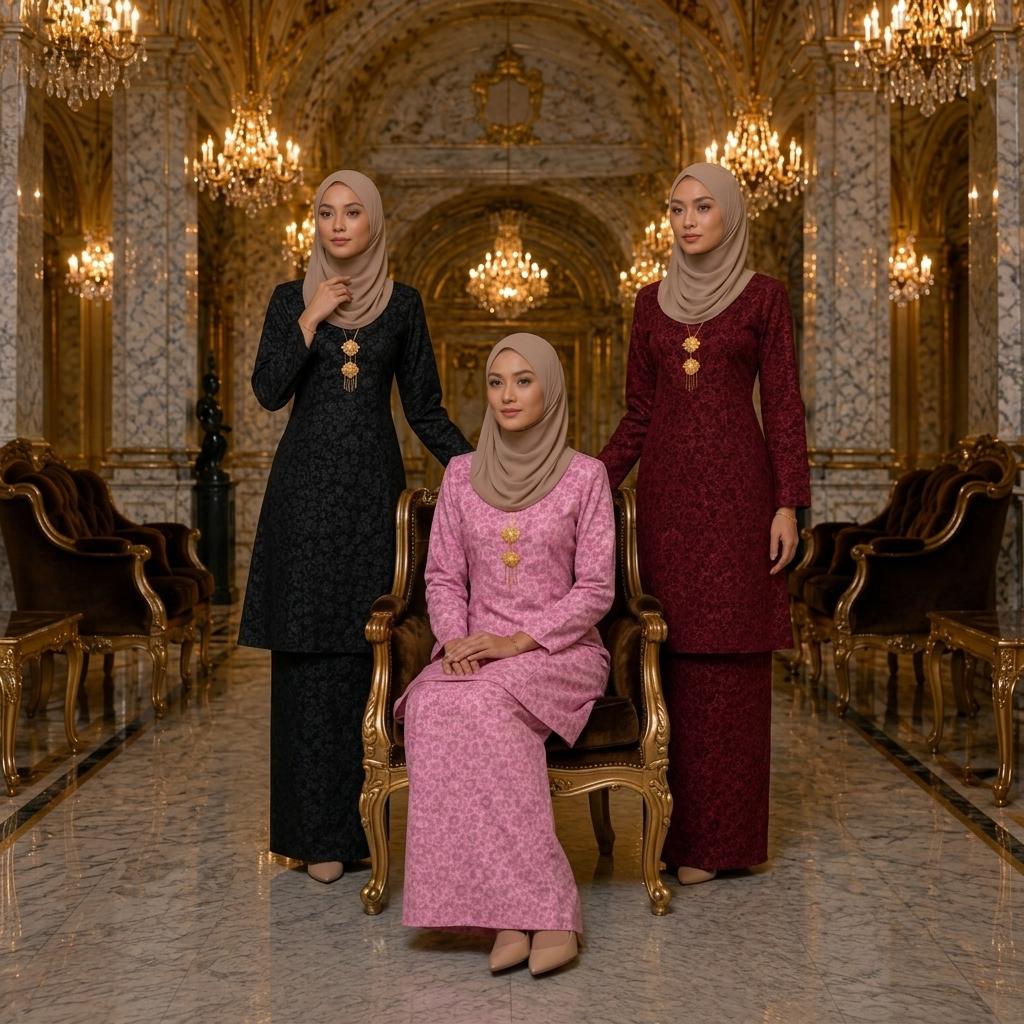 KURUNG AYU LESTARI Velora Brocade Fashion Wanita Muslimah