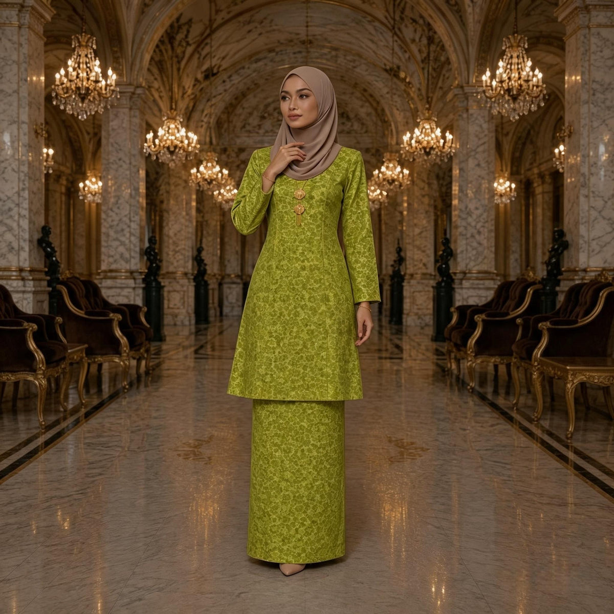 KURUNG AYU LESTARI Velora Brocade Fashion Wanita Muslimah