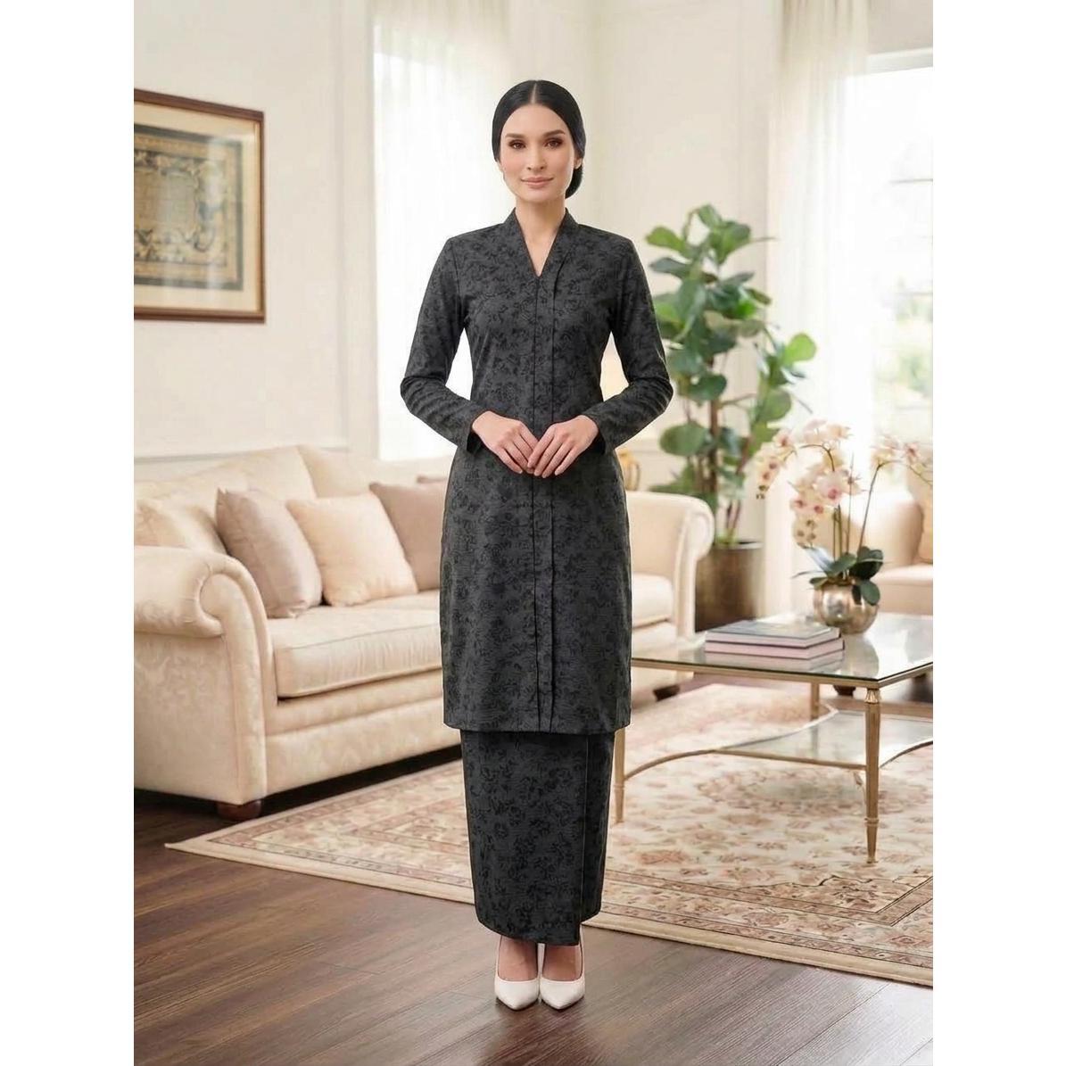 KAMELIA Kurung Kebarung Kebaya Moden - Vellore Brocade Satin Premium - Office Wear - Casual Wear - Fashion Wanita Muslimah