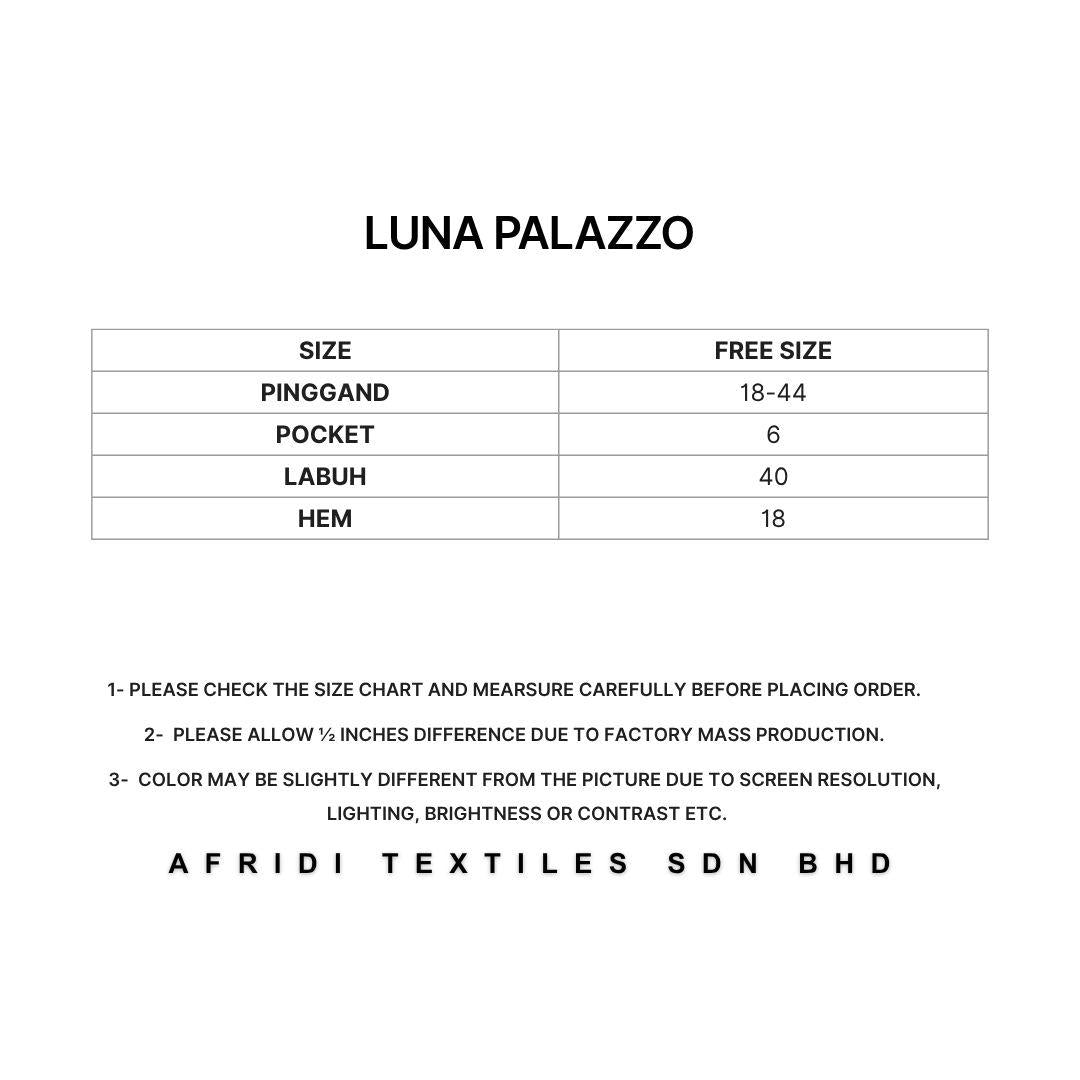 LUNA Palazo Wanita Wide Leg – Mint Green
