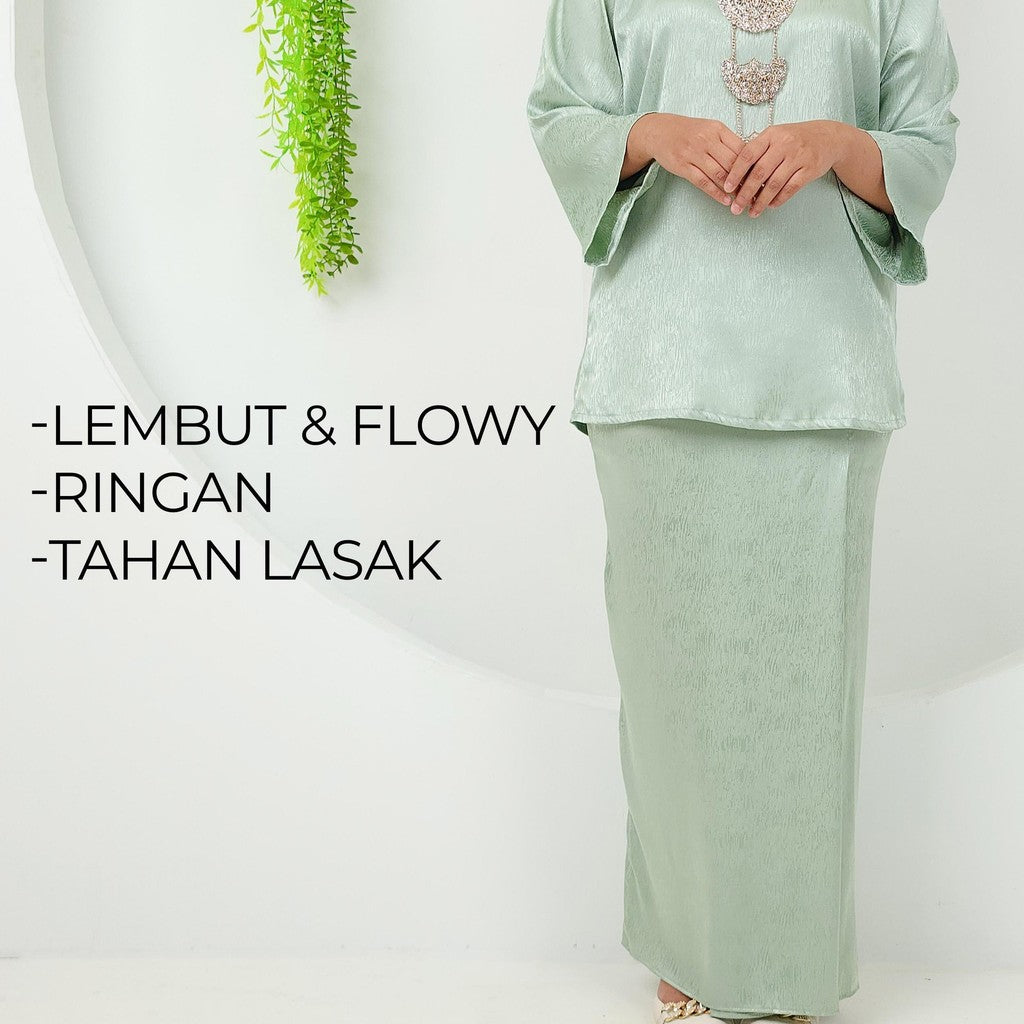 Set Baju Kurung Kedah Klasik Jacquard Raya 2025 Fashion Wanita Muslimah