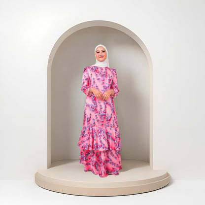 Dress Laura Mango 20D Baju Raya 2025 Fashion Wanita Muslimah