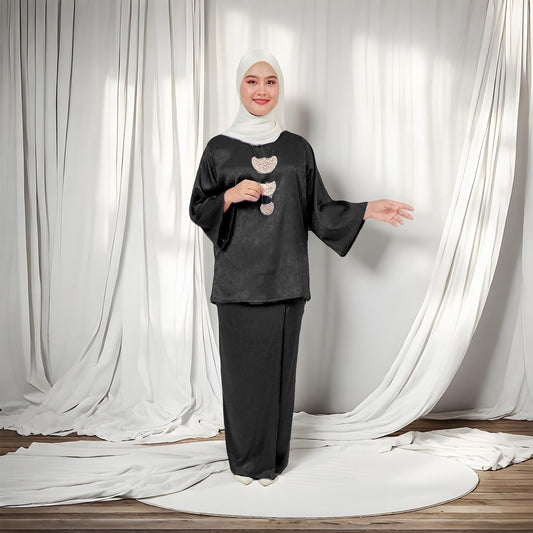 Set Baju Kurung Kedah Klasik Jacquard Raya 2025 Fashion Wanita Muslimah