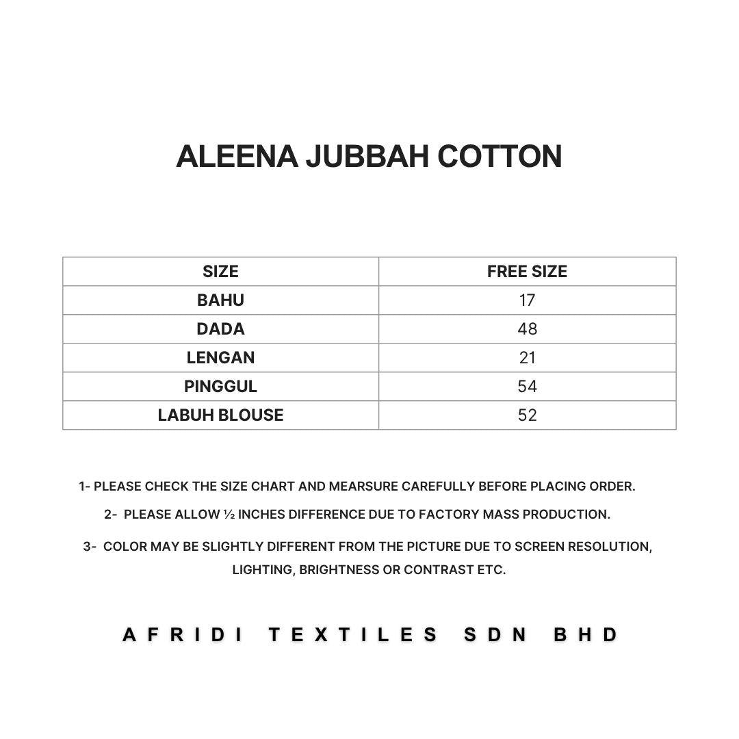 ALEENA Jubbah Stripe Button Collared - Jubah Kemeja Jalur Butang Hadapan Lengan Panjang - Modest Fashion Wanita Muslimah