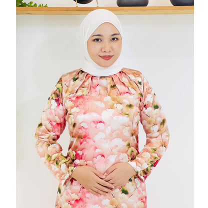 Set Baju Kurung Moden Kolar Kain Kipas Mango 20D Viral Raya 2025 Fashion Wanita Muslimah 2