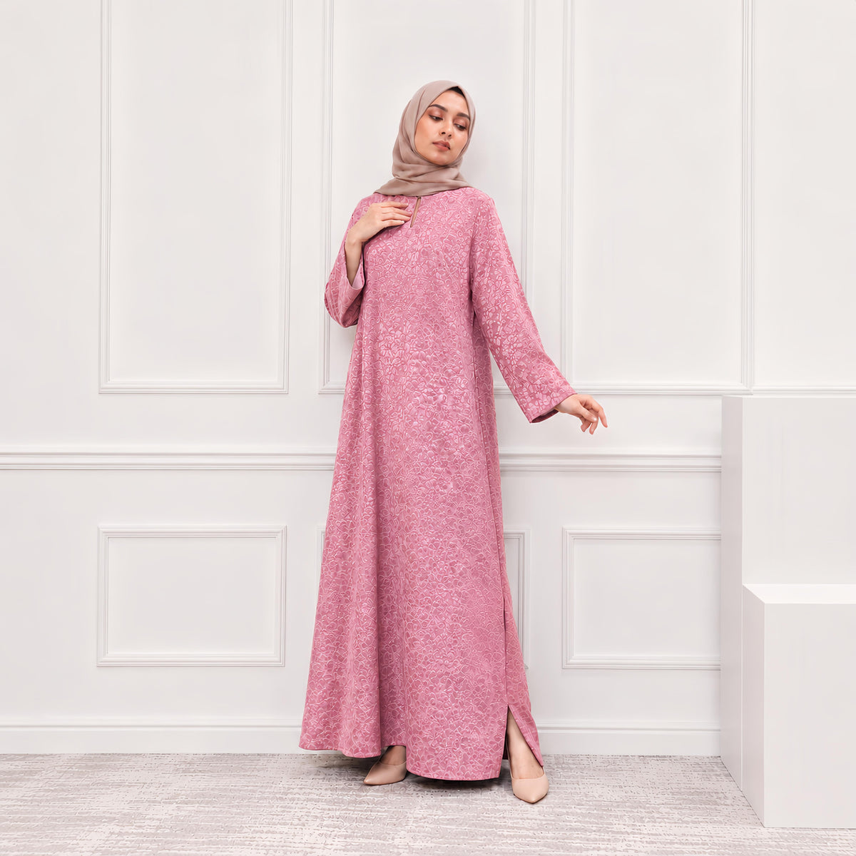 Serena Jubah 3D - PINK