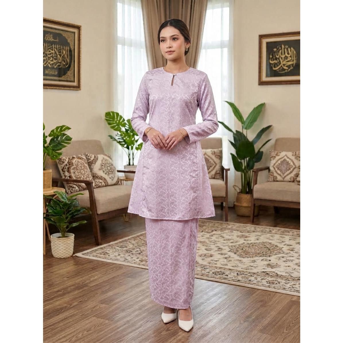 QIRANA Kurung Pahang Pesak Gantung - Vellore Brocade Premium - Office Wear - Fashin Wanita Muslimah