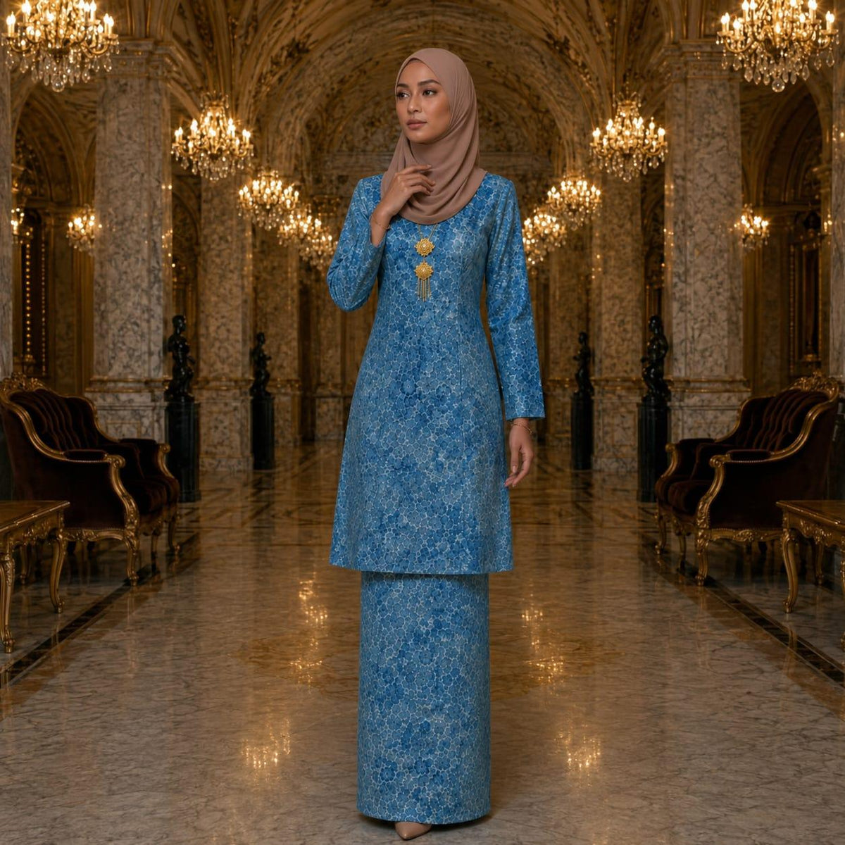KURUNG AYU LESTARI Velora Brocade Fashion Wanita Muslimah
