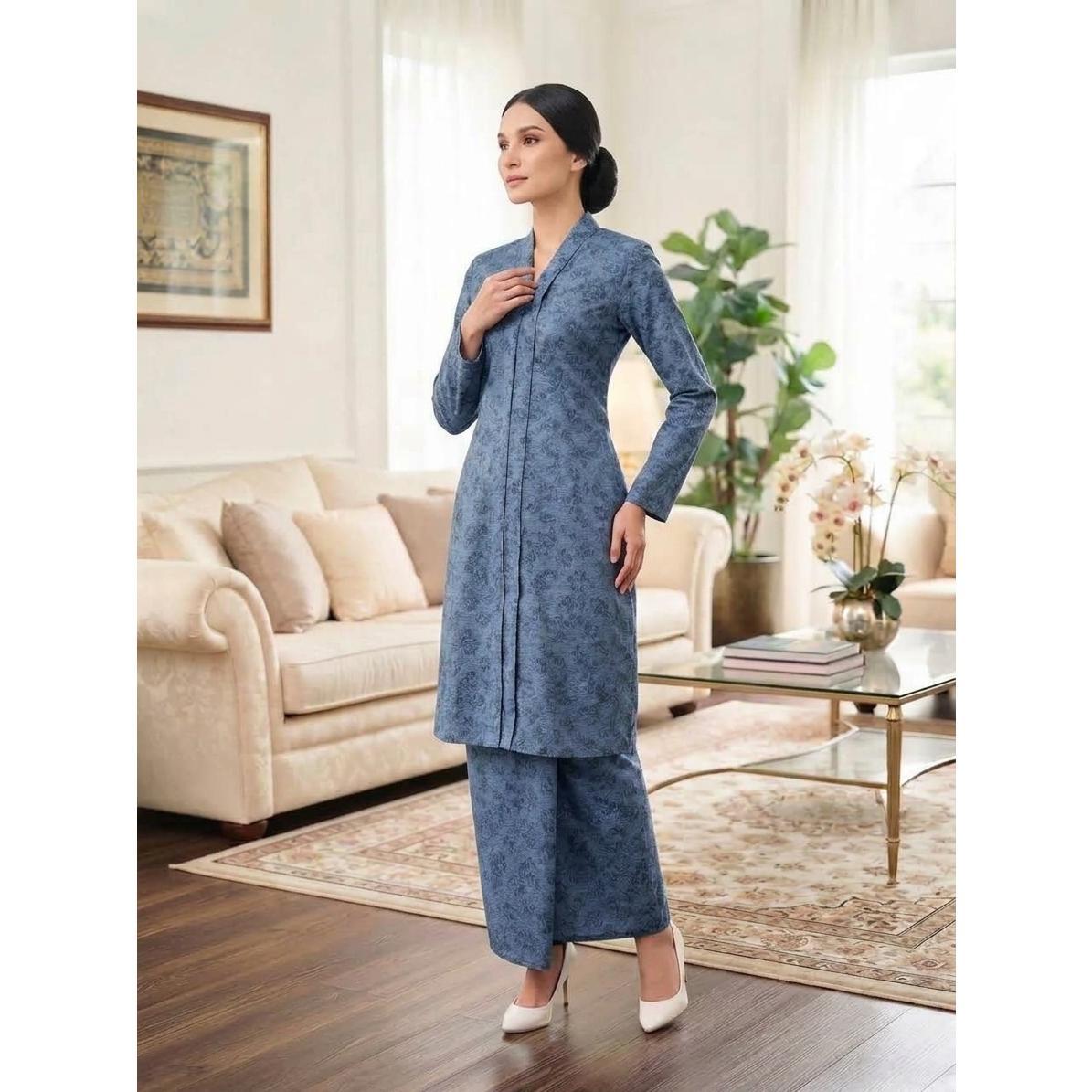 KAMELIA Kurung Kebarung Kebaya Moden - Vellore Brocade Satin Premium - Office Wear - Casual Wear - Fashion Wanita Muslimah