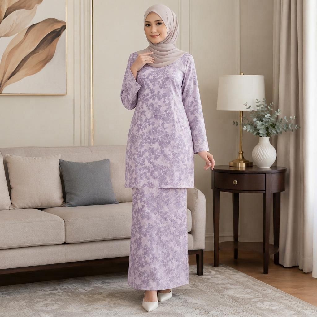ARABELLA Kurung Moden Elegant Traditional - Vellore Brocade Satin Premium - Office Wear | Casual Wear - Fashion Wanita Muslimah
