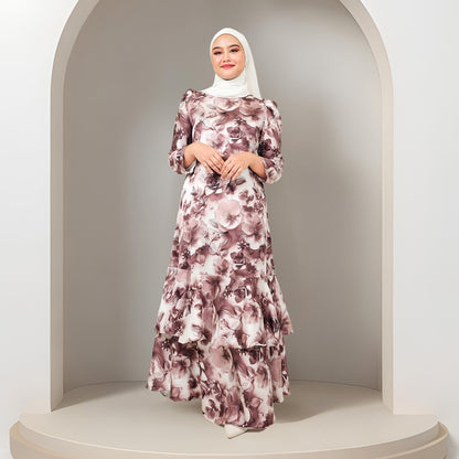 Dress Laura Mango 20D Baju Raya 2025 Fashion Wanita Muslimah