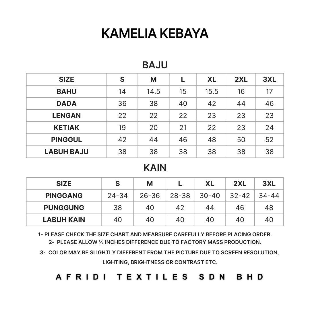KAMELIA Kurung Kebarung Kebaya Moden - Vellore Brocade Satin Premium - Office Wear - Casual Wear - Fashion Wanita Muslimah