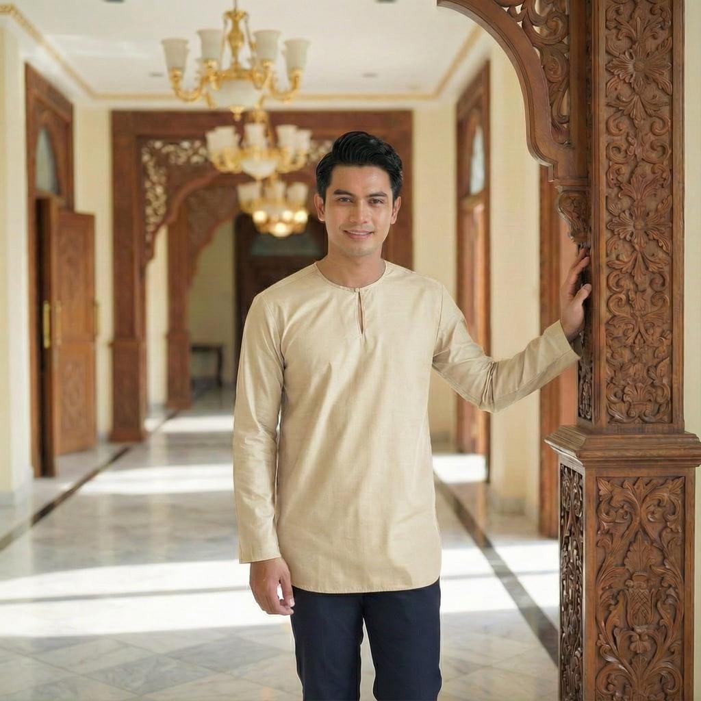Kurta Adult Long Sleeve Osaka Cotton (Cream)
