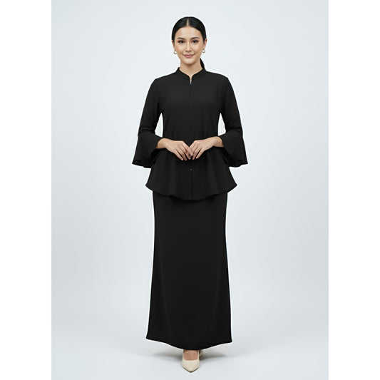 Kebaya Tunic Kolar Black, Baju Kebaya Casual dan Elegant