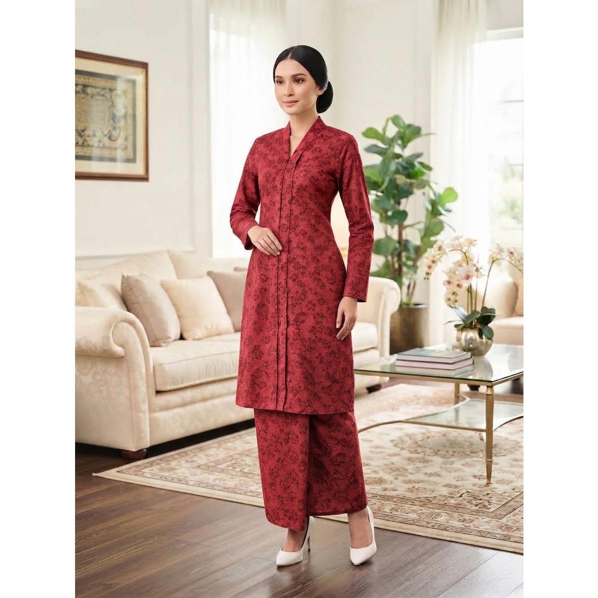 KAMELIA Kurung Kebarung Kebaya Moden - Vellore Brocade Satin Premium - Office Wear - Casual Wear - Fashion Wanita Muslimah