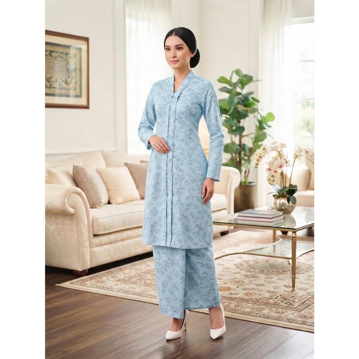 KAMELIA Kurung Kebarung Kebaya Moden - Vellore Brocade Satin Premium - Office Wear - Casual Wear - Fashion Wanita Muslimah
