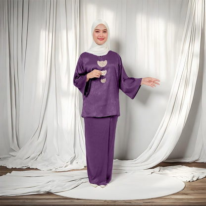 Set Baju Kurung Kedah Klasik Jacquard Raya 2025 Fashion Wanita Muslimah