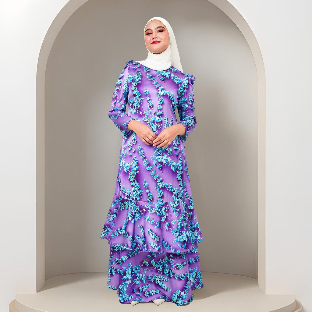 Dress Laura Mango 20D Baju Raya 2025 Fashion Wanita Muslimah