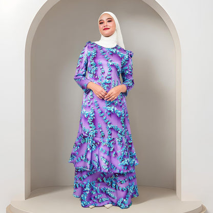 Dress Laura Mango 20D Baju Raya 2025 Fashion Wanita Muslimah