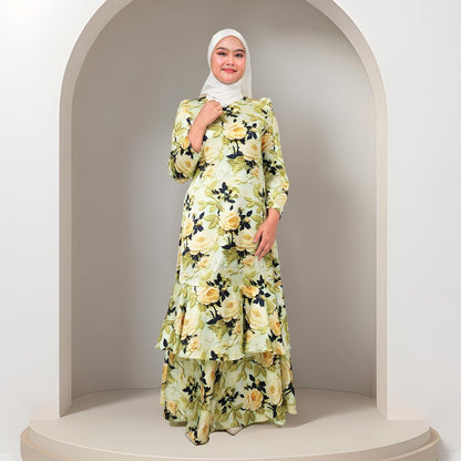 Dress Laura Mango 20D Baju Raya 2025 Fashion Wanita Muslimah