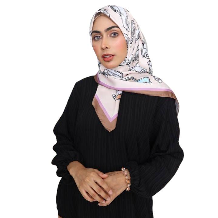 Casual Tiara Solid Color Full Sleeve O-Neck Abaya Kaftan Blouse Shirt Baju Wanita