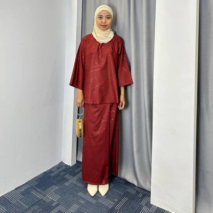 Baju Kurung Kedah Klasik German Cotton Foil