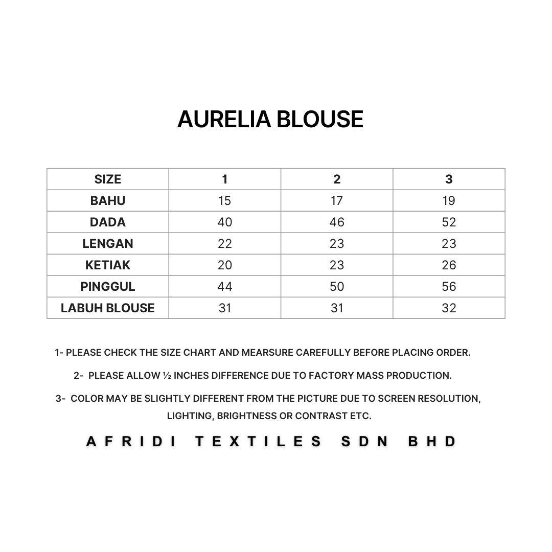 AURELIA Blouse Premium Satin-Touch Long Sleeve Button-Down Collar Plus Size Blouse for Women Fashion Muslimah