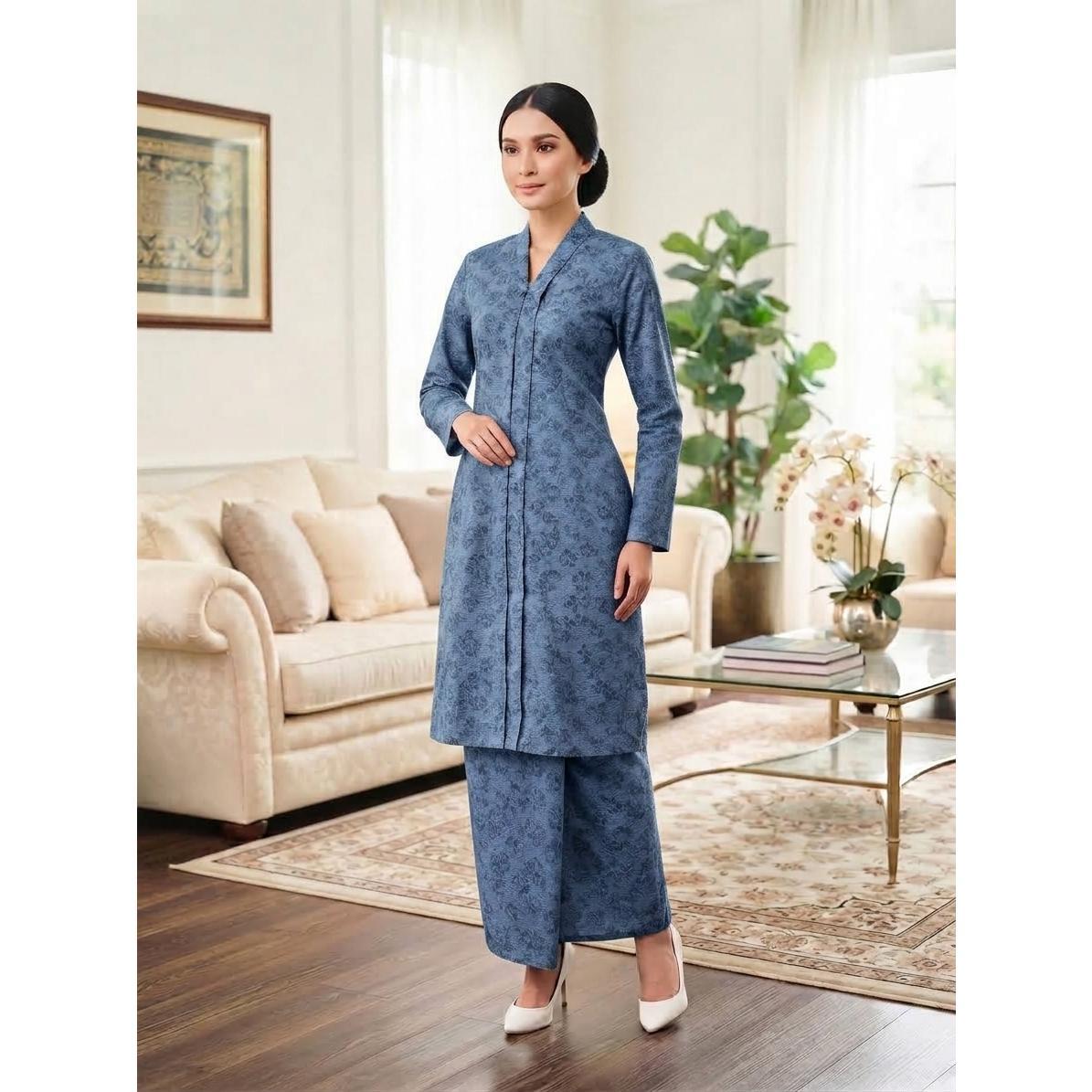 KAMELIA Kurung Kebarung Kebaya Moden - Vellore Brocade Satin Premium - Office Wear - Casual Wear - Fashion Wanita Muslimah