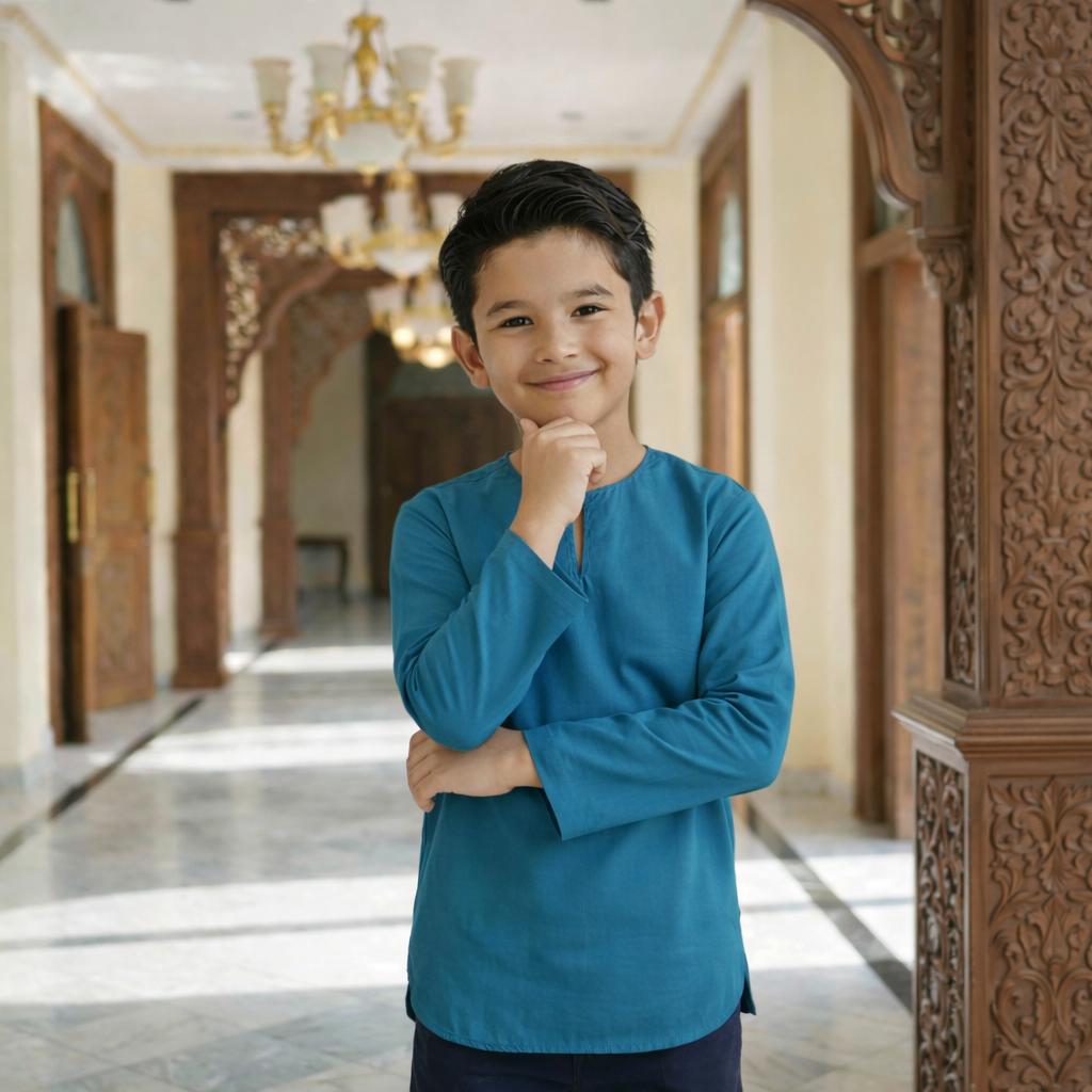 Kurta Kids Long Sleeve Osaka Cotton 2-12 Years (Black)