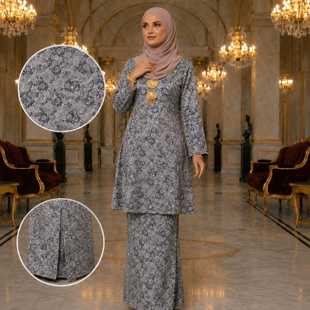 KURUNG AYU LESTARI Velora Brocade Fashion Wanita Muslimah